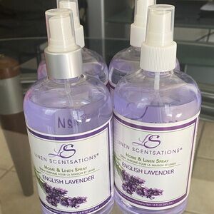 4 bottles Linen Scentations English Lavender Home & Linen Spray